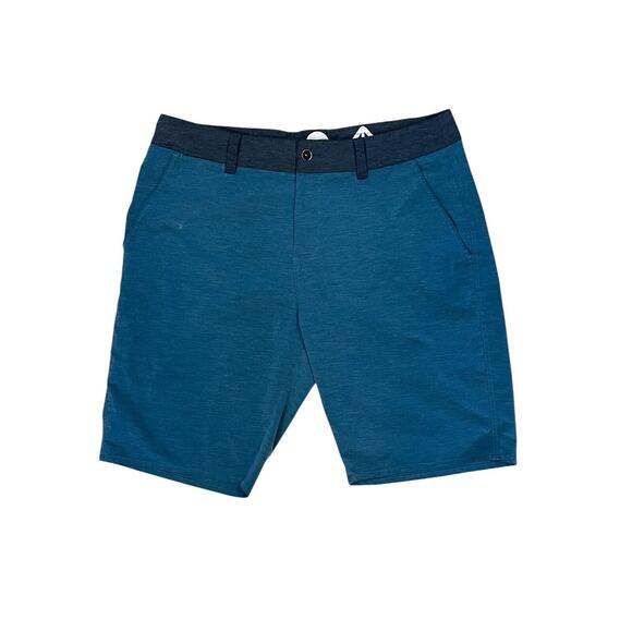 Kavu Shorts Mens 36 Pockets Lightweight Outdoors Green/Gray Chino Adult Casual - Picture 1 of 12